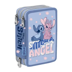 Astuccio 3 Zip Stitch Azzurro – Completo con 38 Accessori