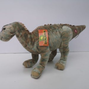 Dinosauro Peluche marmorizzato verde con suono lungo 70 cm