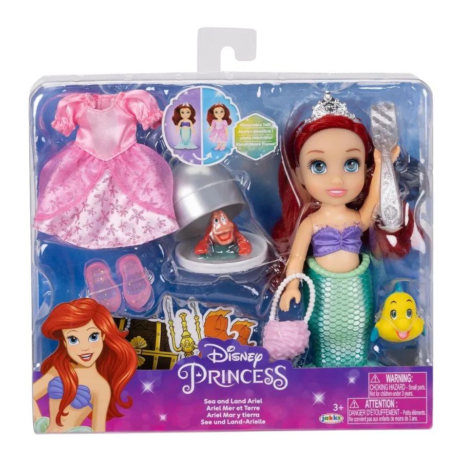 Disney Princess Ariel – Playset Sea and Land – Jakks Pacific | 22cm x 6cm x 19cm - immagine 2