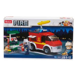 Truck Fire And Oil Station