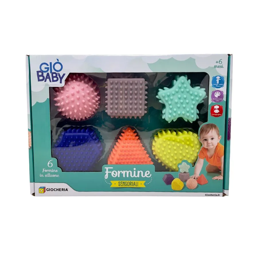 Formine Sensoriali 6 Pezzi – Giò Baby – Giocheria | 35cm x 9cm x 25cm