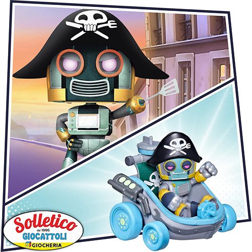 Battle Racers – Gekko VS Pirate Robot: Hasbro (2 veicoli, 2 Figure / Pirate Powers / PJ Masks) - immagine 5