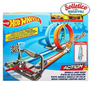 Pista Double Loop – Hot Wheels: Mattel