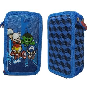 Astuccio 3 zip marvel
