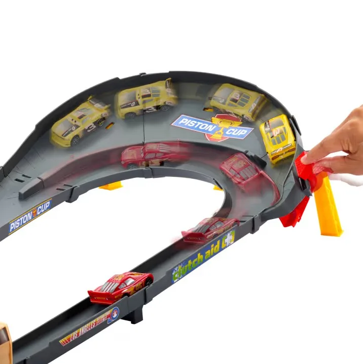 Cars NASCAR – Lane Change Race Playset – Mattel | 45cm x 9cm x 25cm - immagine 6