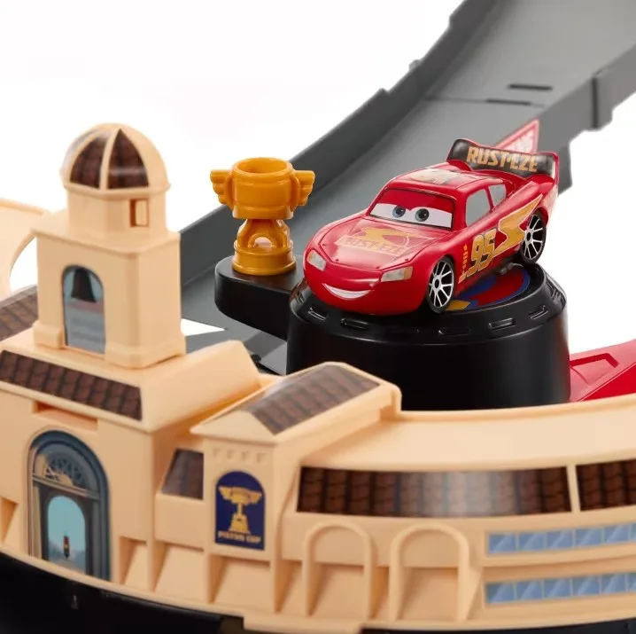 Cars NASCAR – Lane Change Race Playset – Mattel | 45cm x 9cm x 25cm - immagine 8