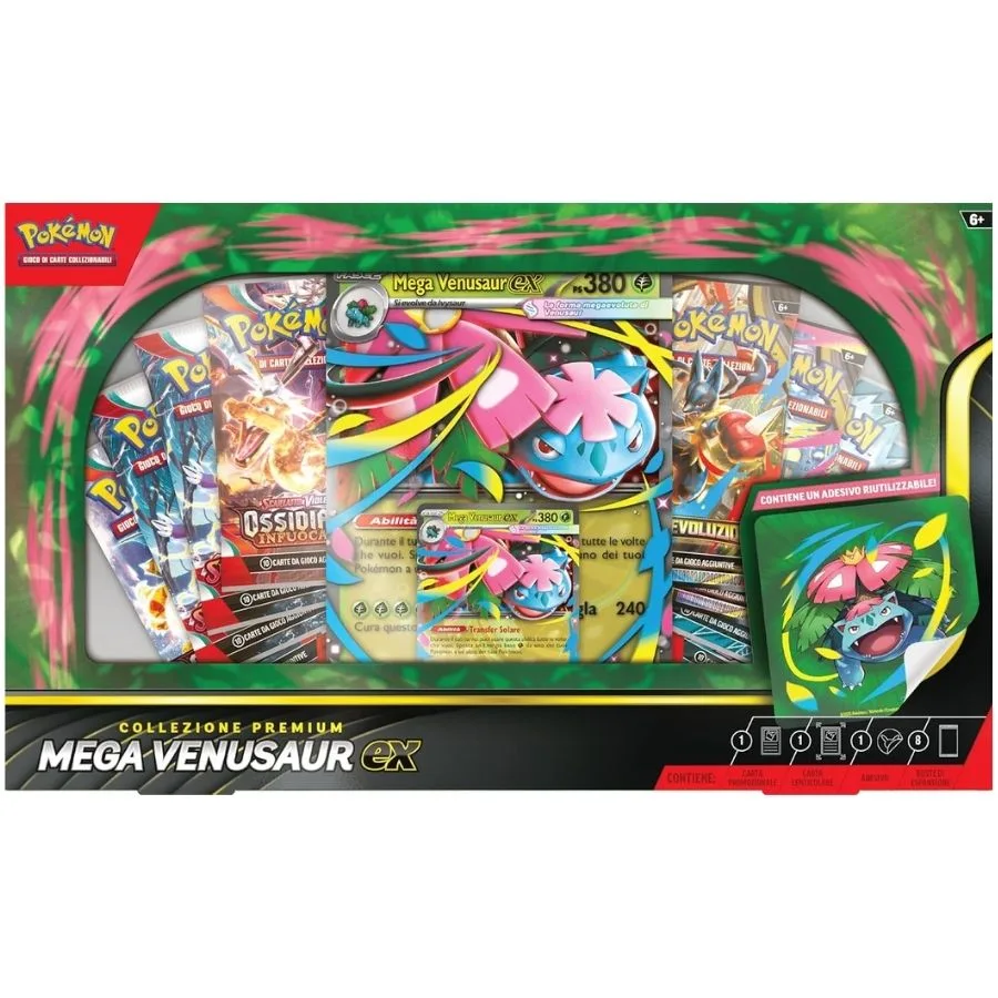 Mega Venusaur ex Premium Collection – Pokémon TCG | 38,5cm x 4cm x 23cm - immagine 4