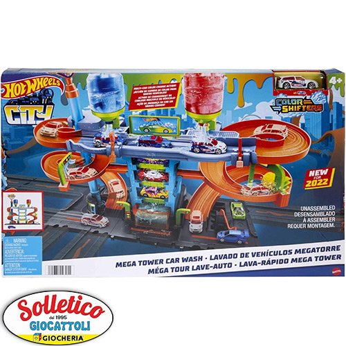 Mega Torre Autolavaggio – Hot Wheels™: Il Gioco Interattivo per Pulire e Trasformare le Auto