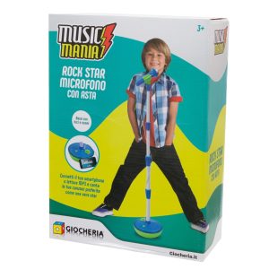 Music Mania – Rock Star microfono con asta
