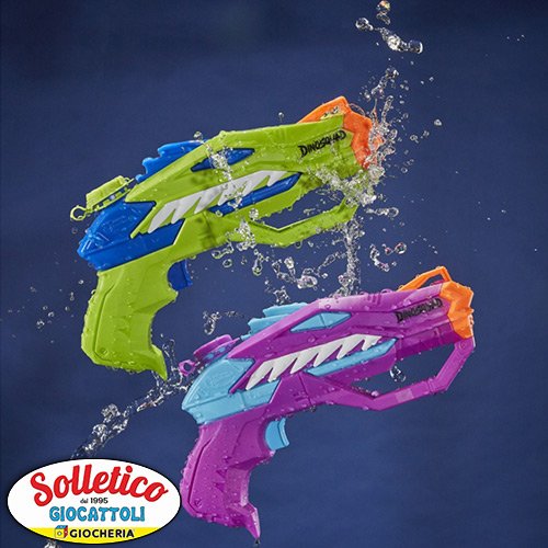 Nerf Super Soaker – DinoSquad Raptor-Surge Dual Pack: Battaglie Acquatiche Giurassiche! - immagine 6