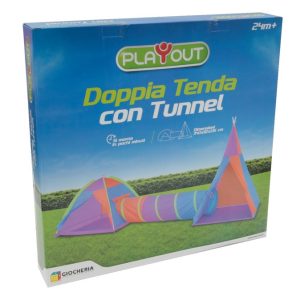 Play out_giochi da giardino_doppia tenda con tunnel