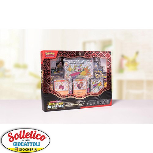 Pokémon Destino di Paldea – Collezione Premium Skeledirge-EX: Scheledirge Cromatico e 8 Buste! - immagine 3