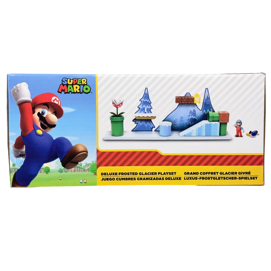 Super Mario Deluxe Playset Ghiacciaio Ghiacciato – Jakks Pacific | 40,5cm x 10cm x 23cm - immagine 4