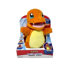 Peluche Charmander Interattivo – Pokémon Flame Action – Jazwares | 30cm x 15cm x 20cm