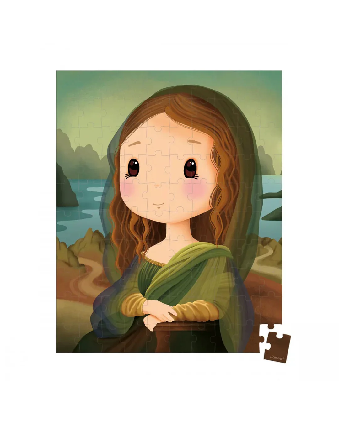 Janod - Puzzle Inspired By Leonardo Da Vinci – 100 Pcs - immagine 3