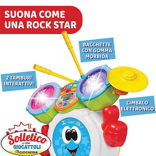Chicco – Rocky the Drum: La Batteria Musicale Perfetta per Bambini - immagine 4