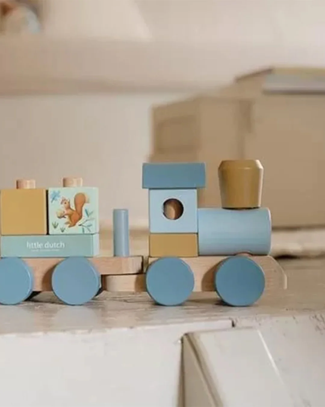 Little Dutch - Treno Personalizzabile - Blu Amici Della Foresta - immagine 3