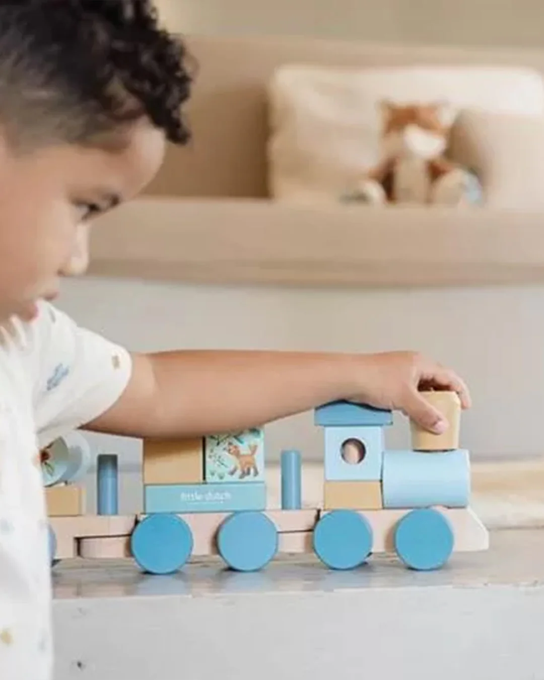Little Dutch - Treno Personalizzabile - Blu Amici Della Foresta