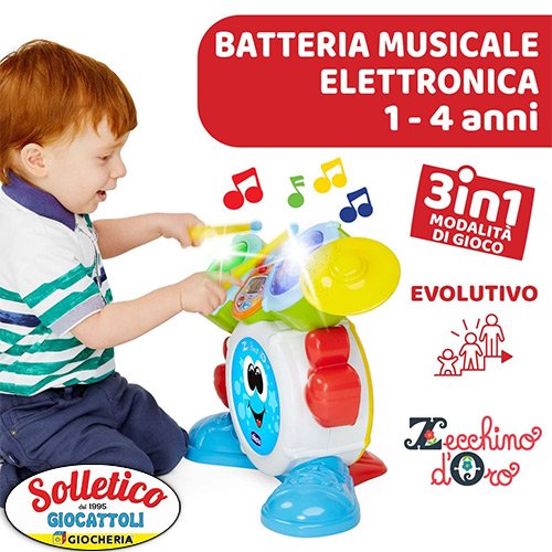 Chicco – Rocky the Drum: La Batteria Musicale Perfetta per Bambini - immagine 9