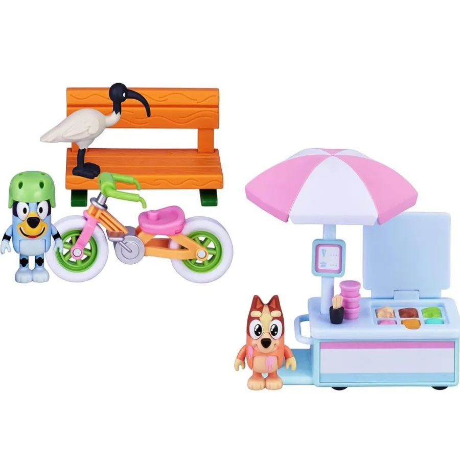 Bluey playset assortiti: Bluey’s bike e Bingo’s Ice Cream Vehicle – Giochi preziosi | 22cm x 7cm x 16,5cm