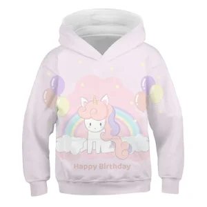 Felpa Happy Birthday Unicorno