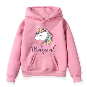 Felpa testa di unicorno