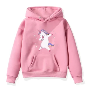 Felpa Unicorno Rosa Dab