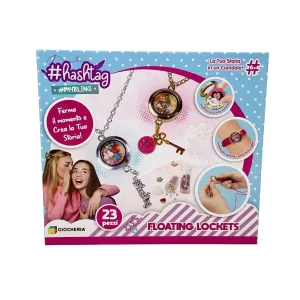 #Hashtag Floating Lockets – Set Crea Ciondoli Personalizzati – Giocheria | 30cm x 5cm x 26cm