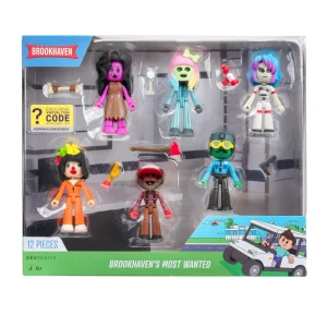 Brookhaven Most Wanted – set 6 personaggi – Jazwares | 25cm x 6cm x 22cm