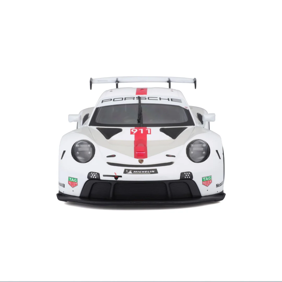 18-28013 Bburago Race - Porsche 911 RSR GT, bianca - Scala 1:24 - immagine 9
