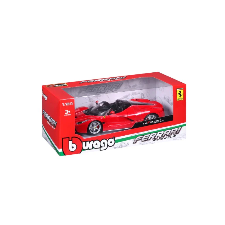 18-26022 Bburago Ferrari Race&Play - Ferrari LaFerrari Aperta, rossa - 1:24 - immagine 3