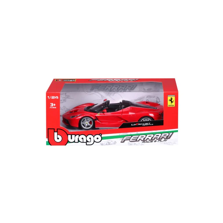 18-26022 Bburago Ferrari Race&Play - Ferrari LaFerrari Aperta, rossa - 1:24 - immagine 5