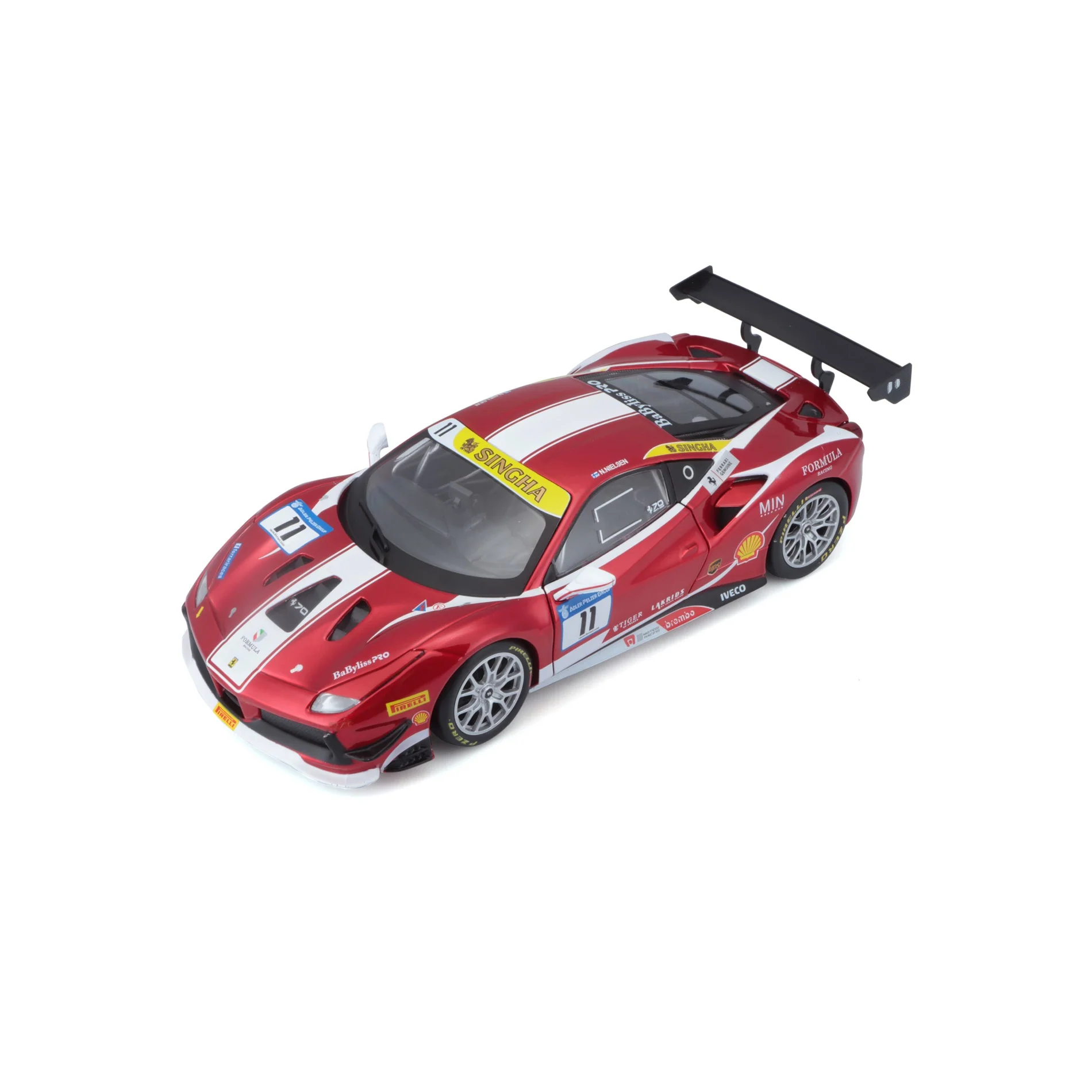 18-26308 Bburago Ferrari Racing - Ferrari 488 Challenge (2017) - 1:24 - immagine 6