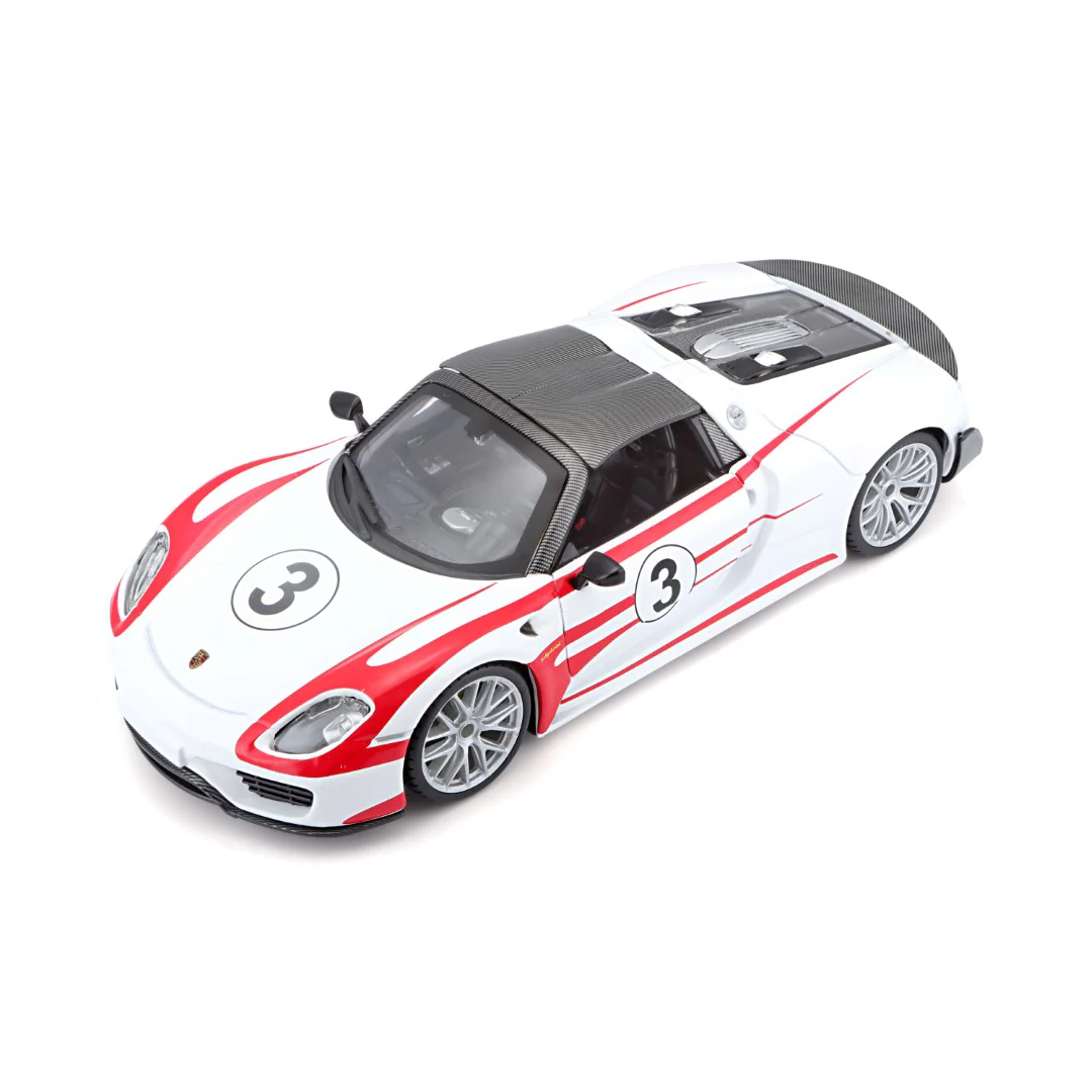 18-28009 Bburago Race - Porsche 918 Spyder Weissach - Scala 1:24 - immagine 5