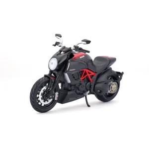 10-11023 Bburago Maisto - Ducati Diavel Carbon, nera e rossa - Scala 1:12