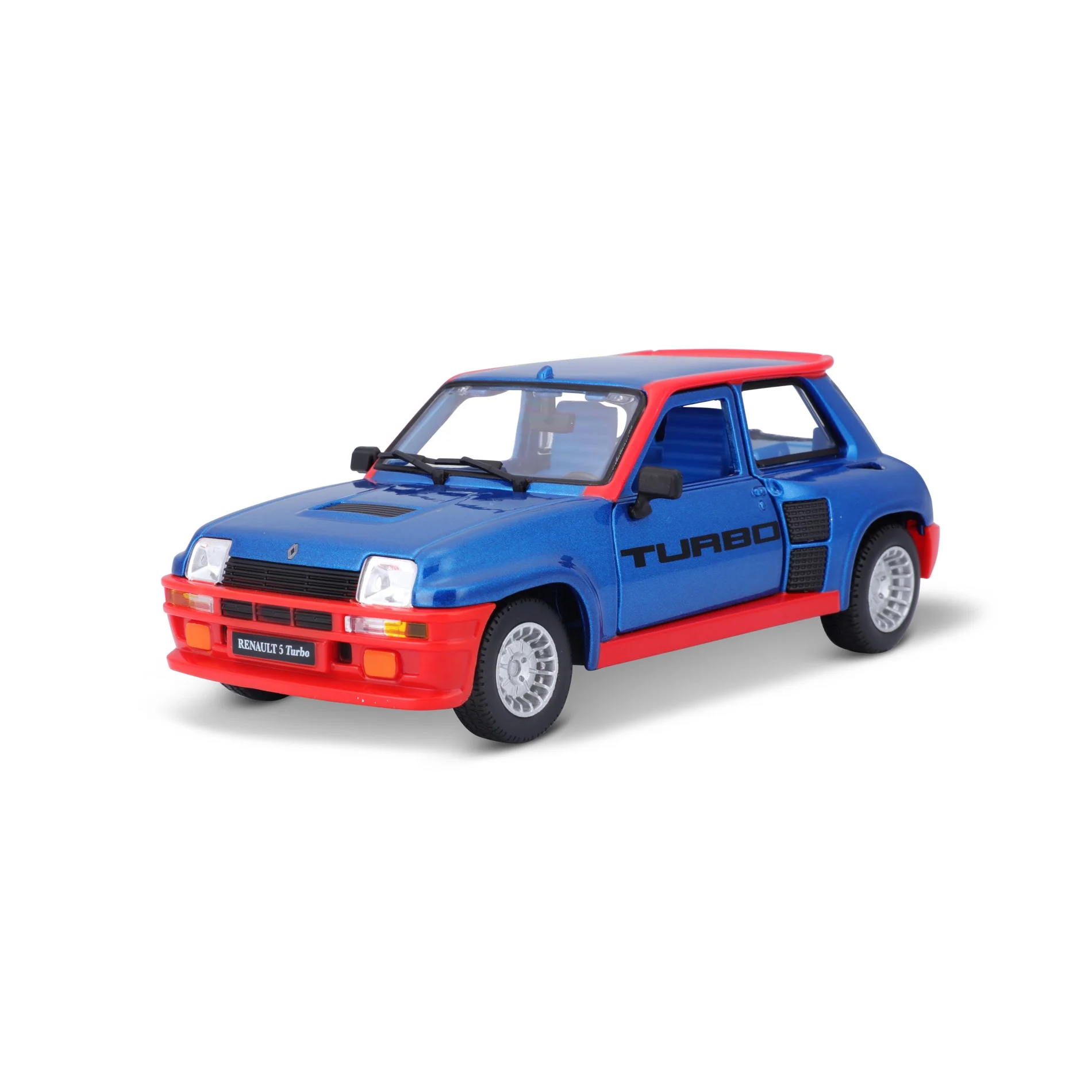 18-21088 Bburago - Renault 5 Turbo, blu o gialla - Scala 1:24 - Colore a scelta
