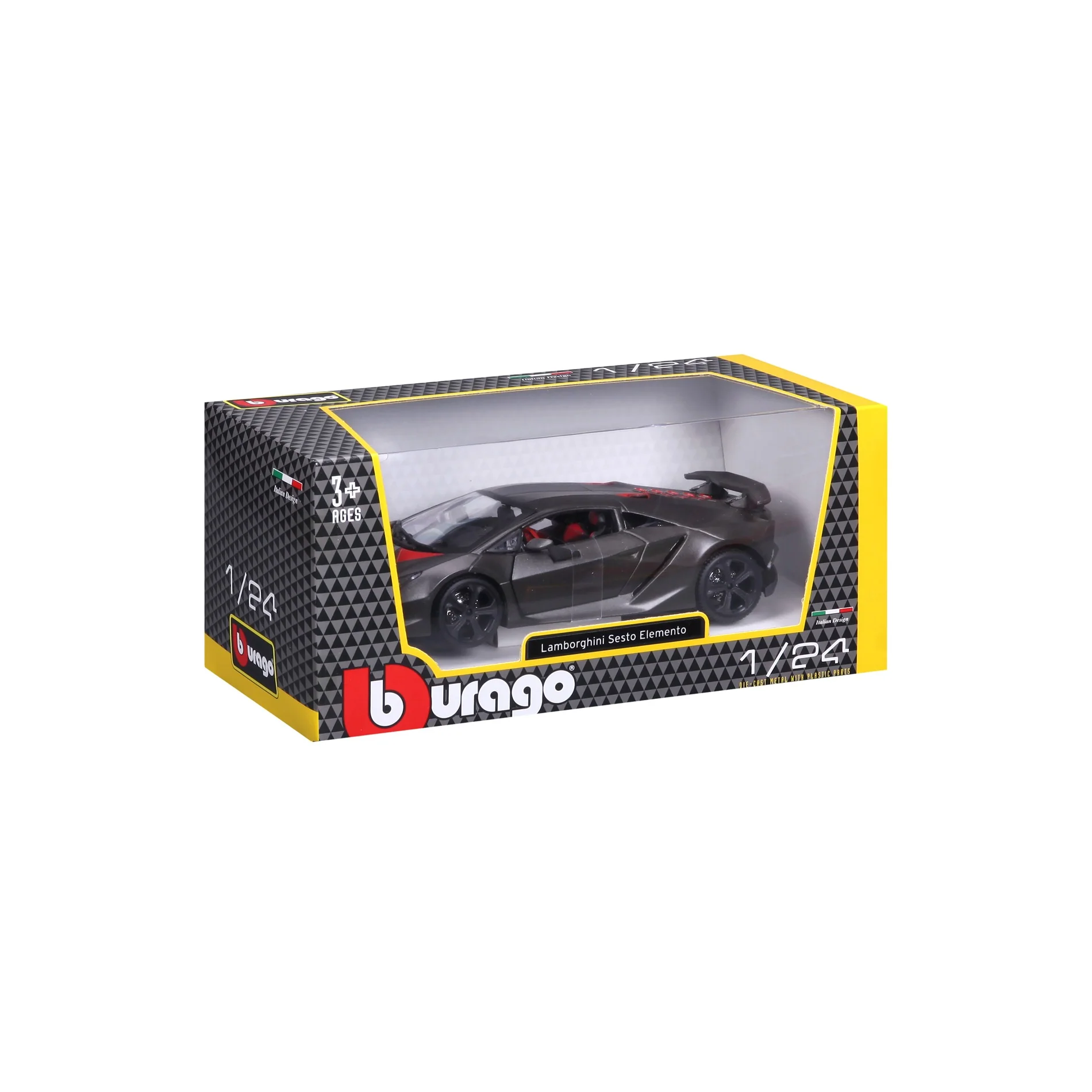 18-21061 Bburago - Lamborghini Sesto Elemento, grigia - Scala 1:24 - immagine 3
