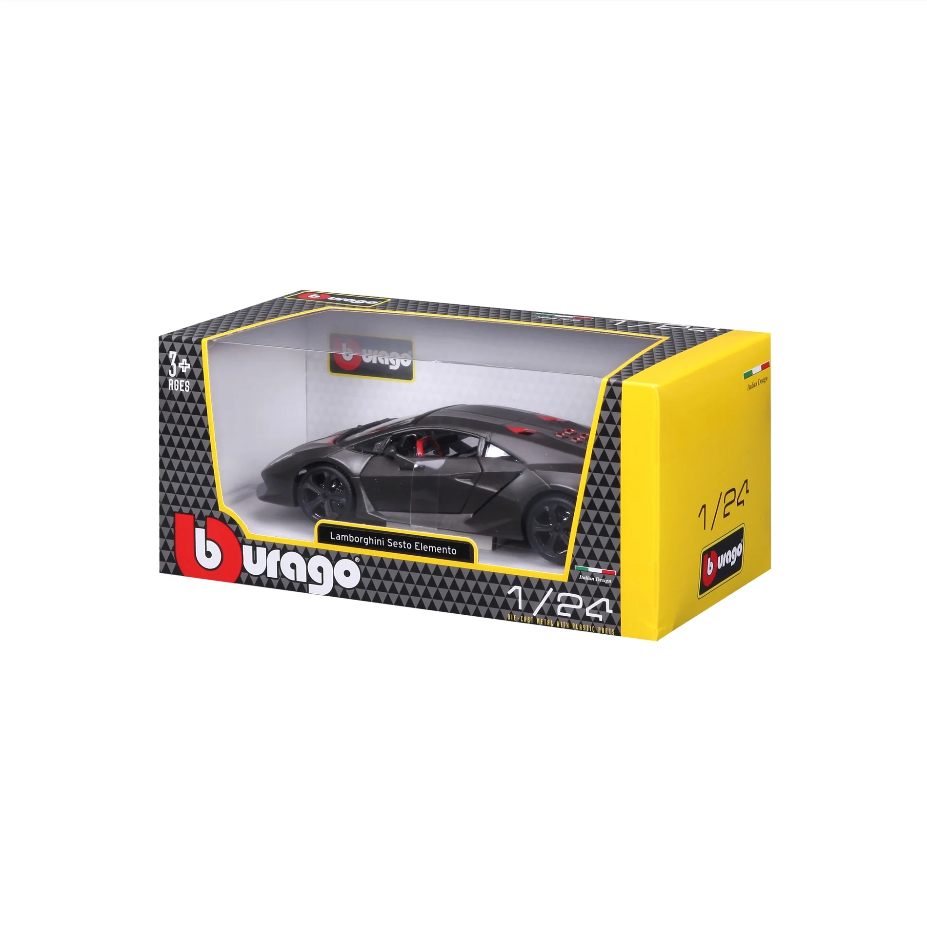 18-21061 Bburago - Lamborghini Sesto Elemento, grigia - Scala 1:24 - immagine 6