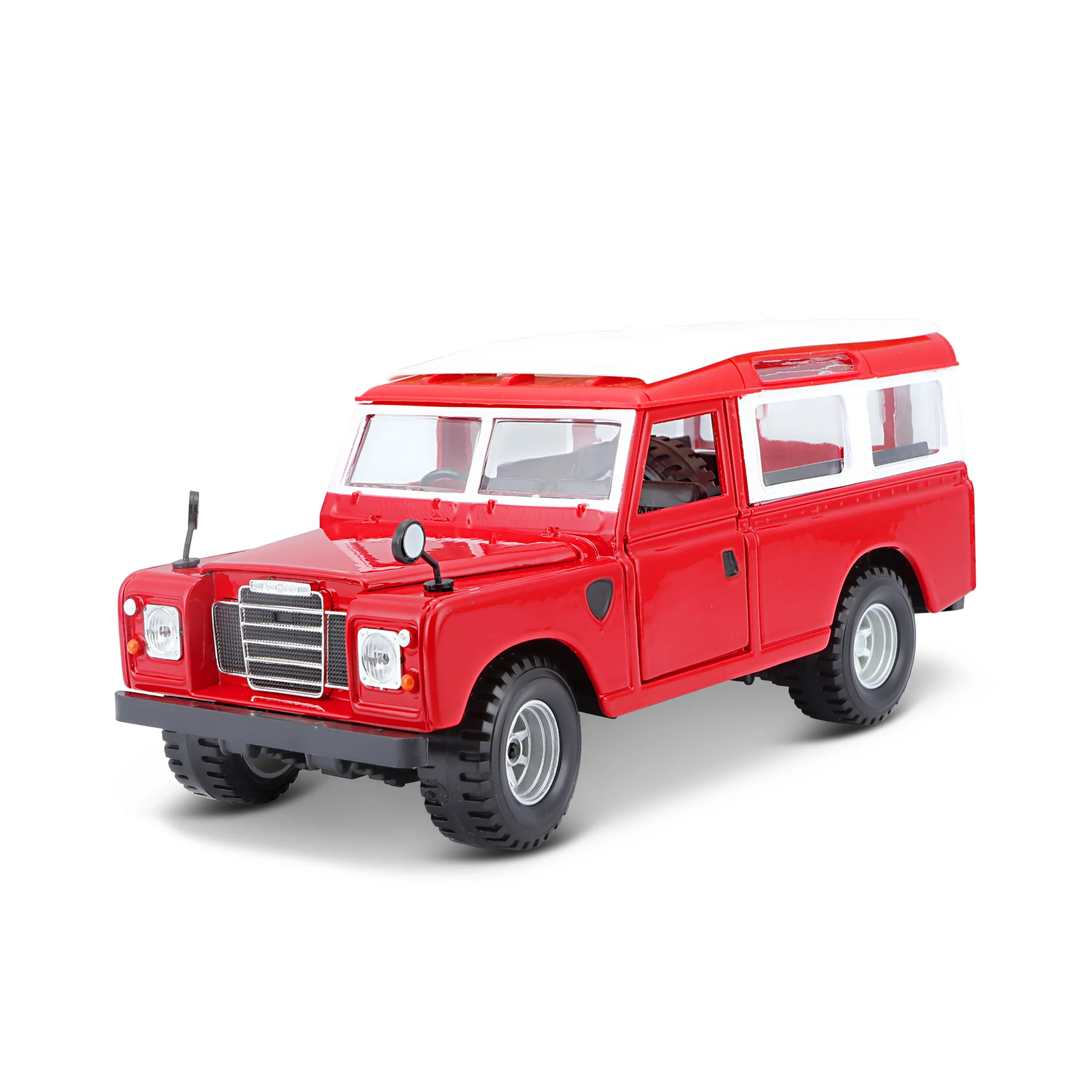18-22063 Bburago - Land Rover Series II, rossa - Scala 1:24 - immagine 2