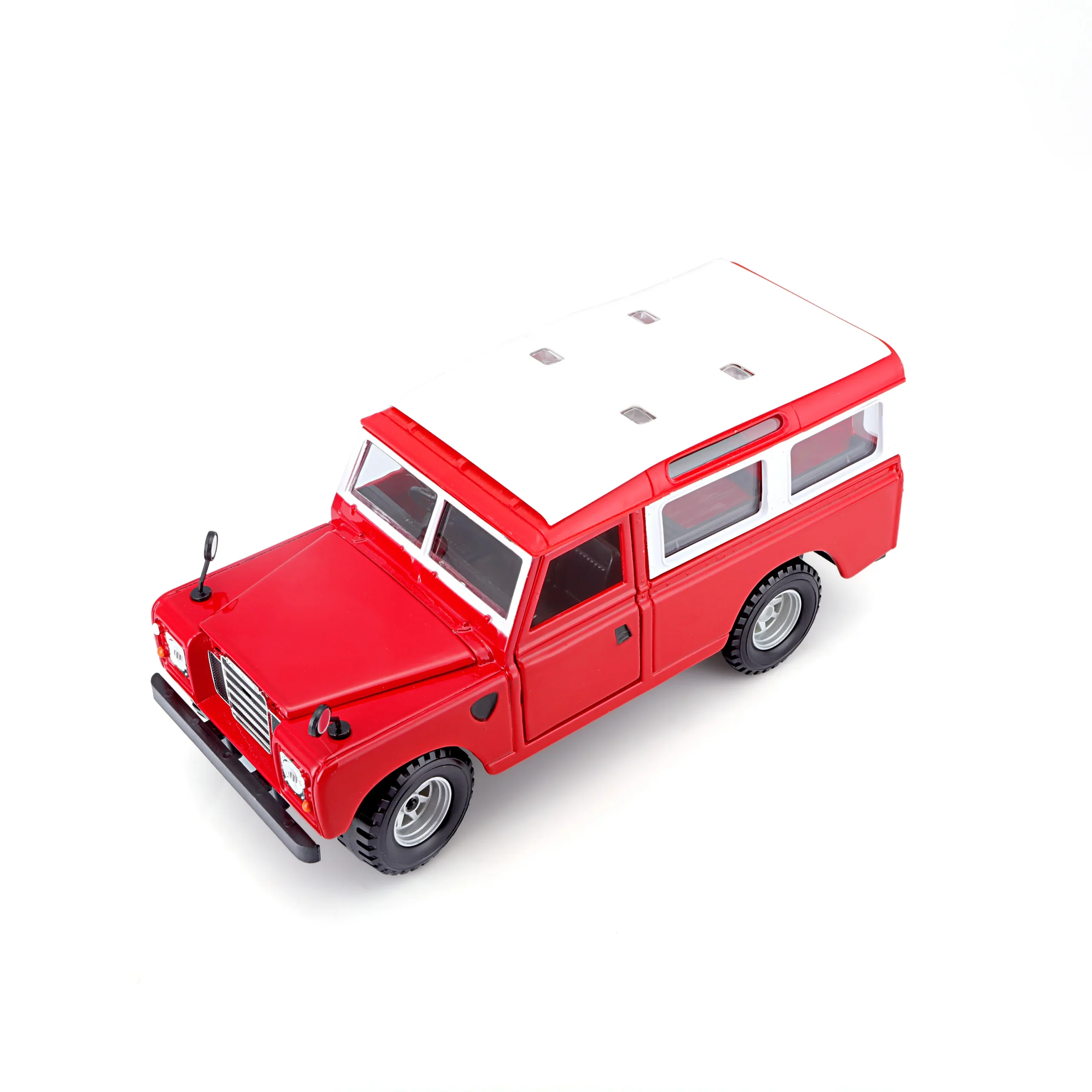 18-22063 Bburago - Land Rover Series II, rossa - Scala 1:24 - immagine 5