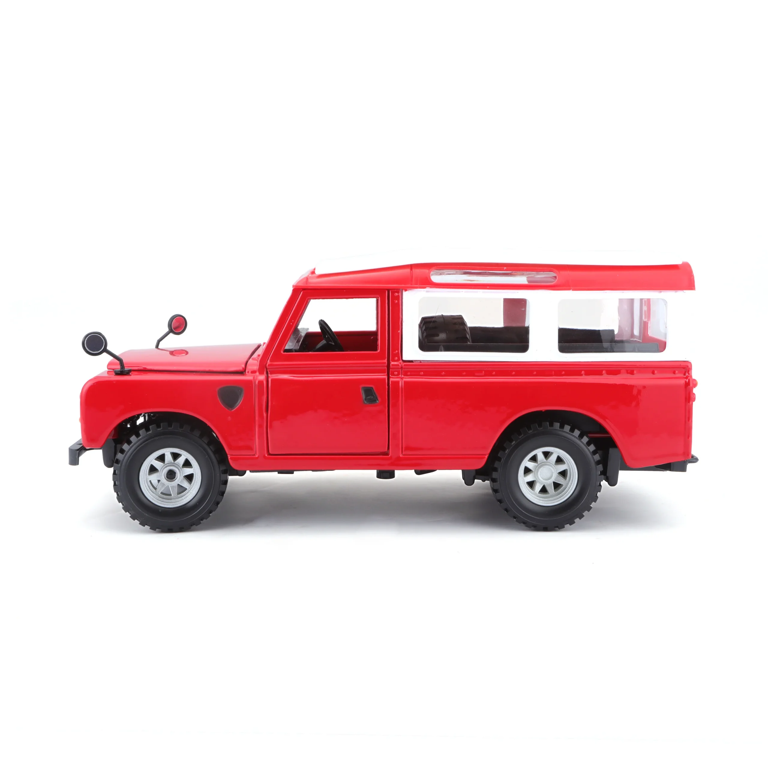 18-22063 Bburago - Land Rover Series II, rossa - Scala 1:24 - immagine 9