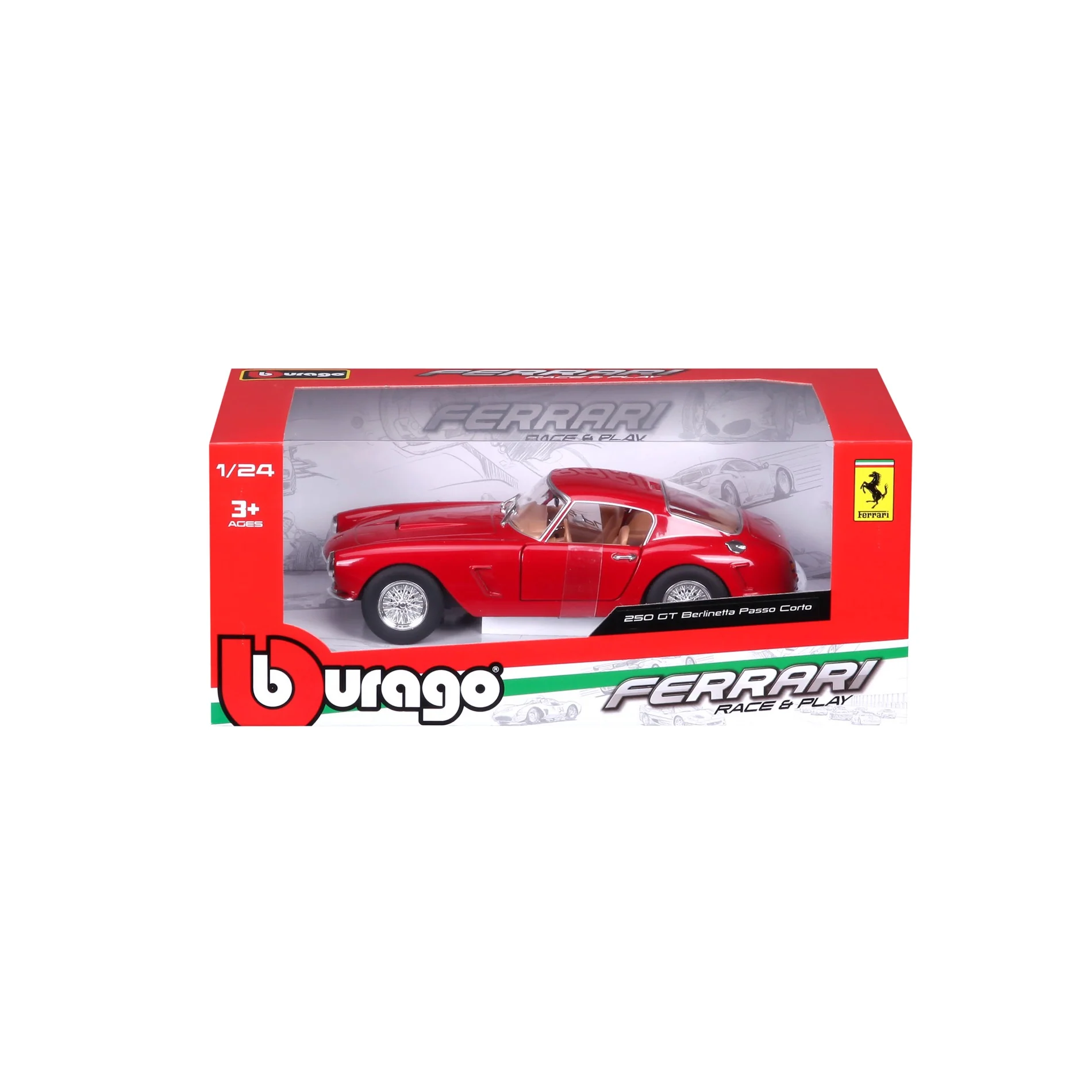 18-26025 Bburago Ferrari Race&Play - Ferrari 250 GT Berlinetta - 1:24 - immagine 5