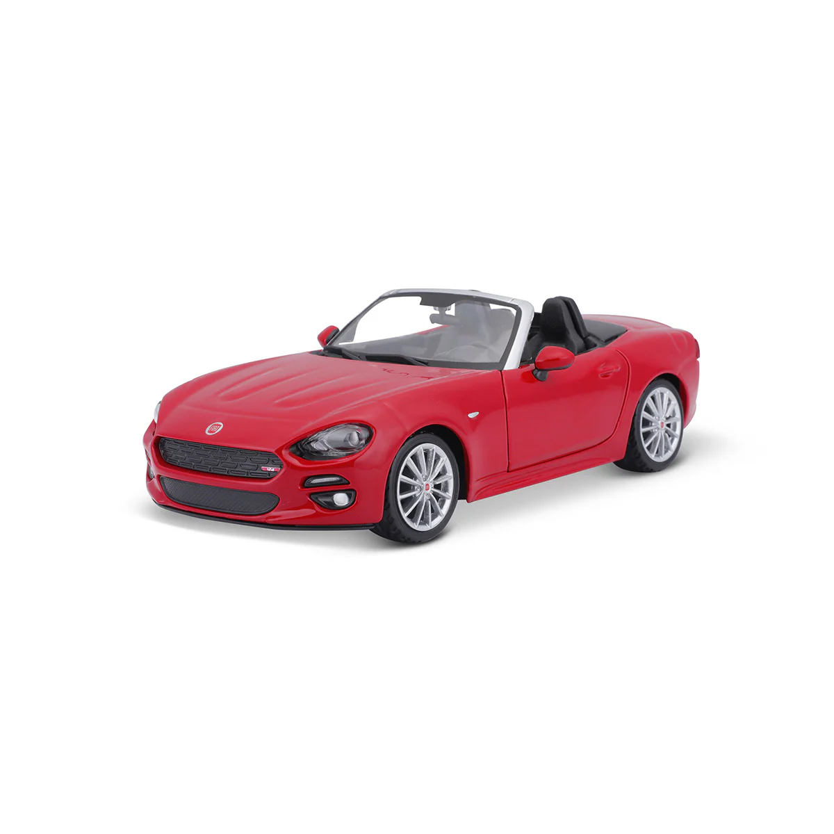 18-21083 Bburago - Fiat 124 Spider, rossa - Scala 1:24 - immagine 2