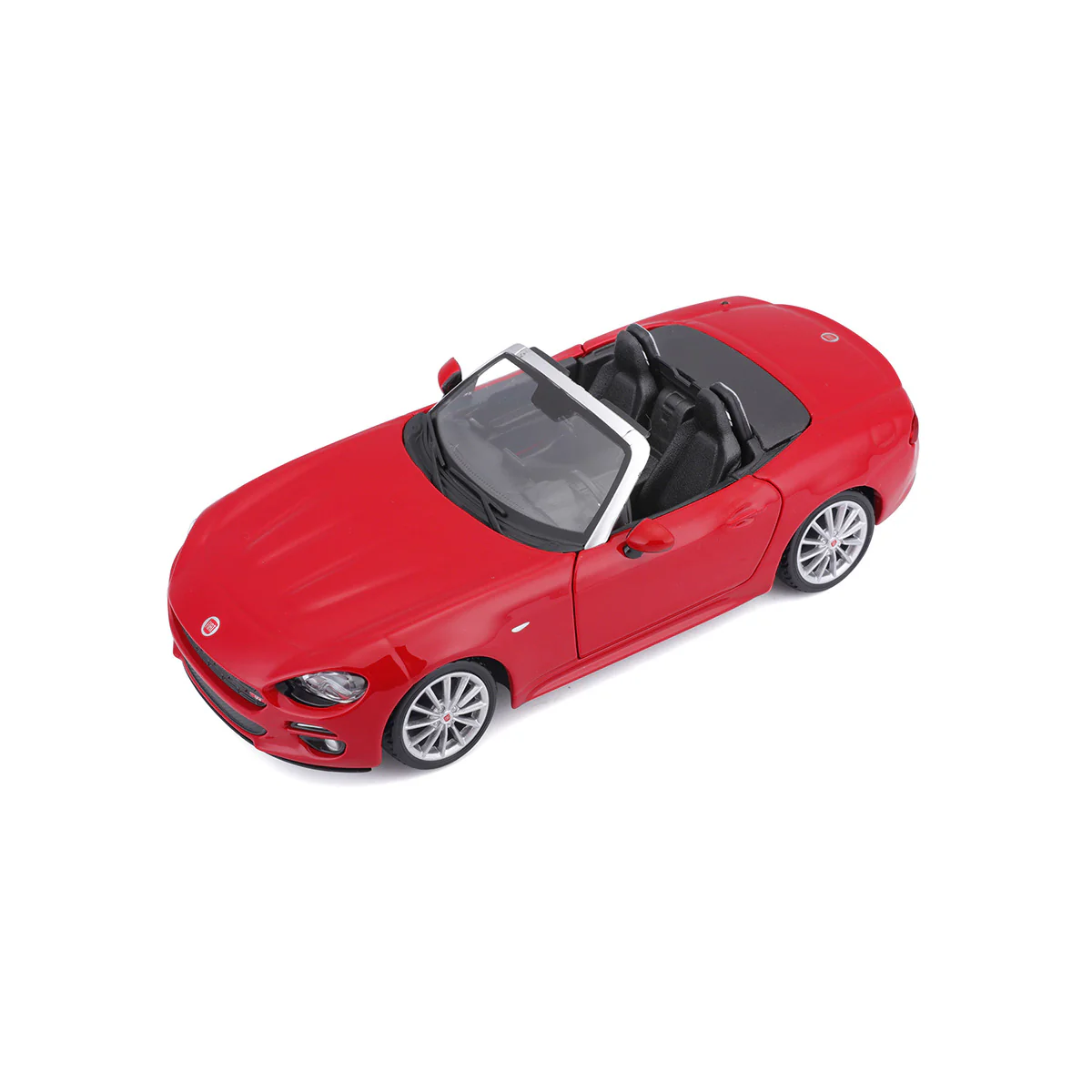 18-21083 Bburago - Fiat 124 Spider, rossa - Scala 1:24 - immagine 6