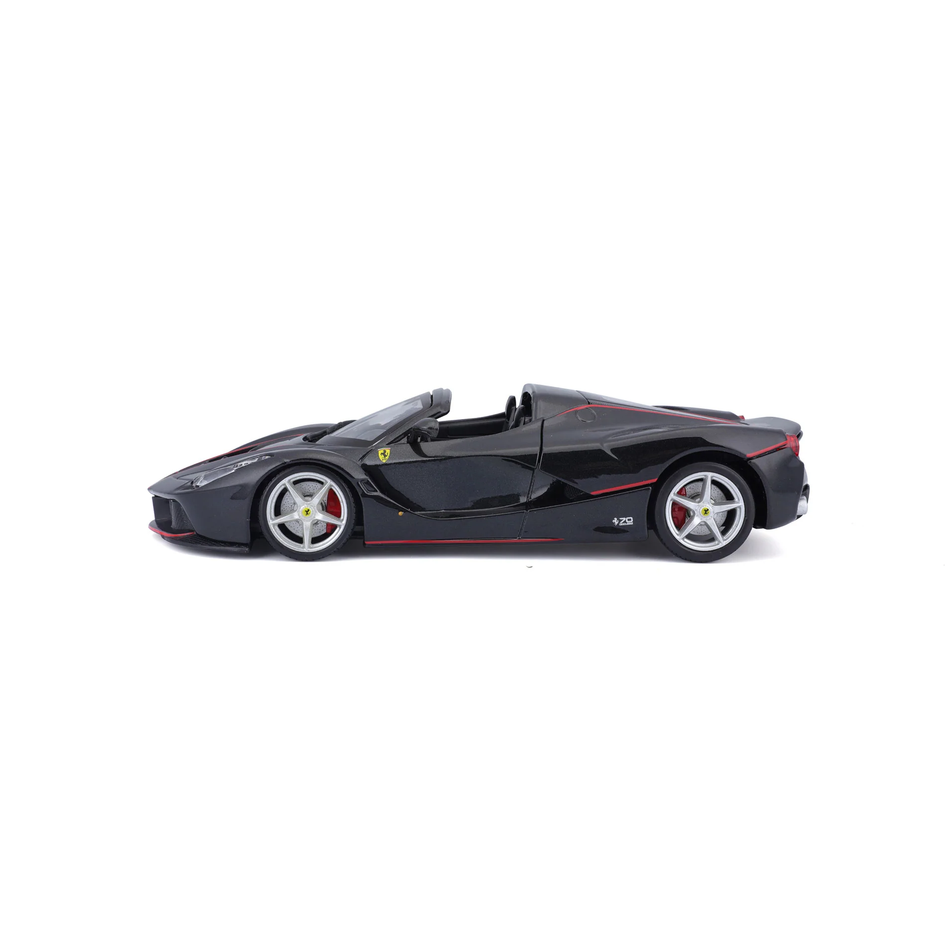 18-26022 Bburago Ferrari Race&Play - Ferrari LaFerrari Aperta, nera - 1:24 - immagine 9