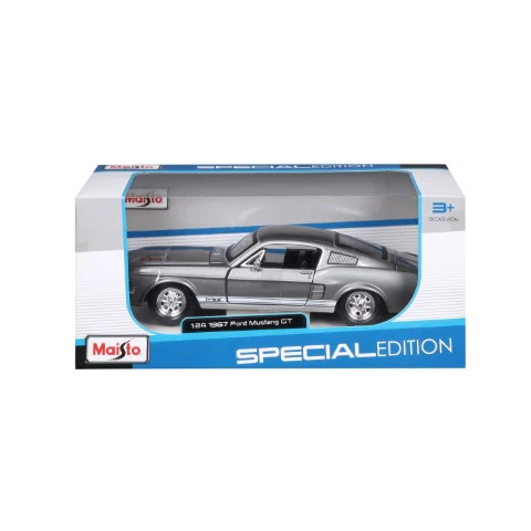 10-31260 GY Bburago Maisto - Ford Mustang GT (1967), grigia - 1:24 - immagine 6