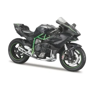 10-32708 Bburago Maisto - Kawasaki Ninja H2R, grigia - con cavalletto - 1:12