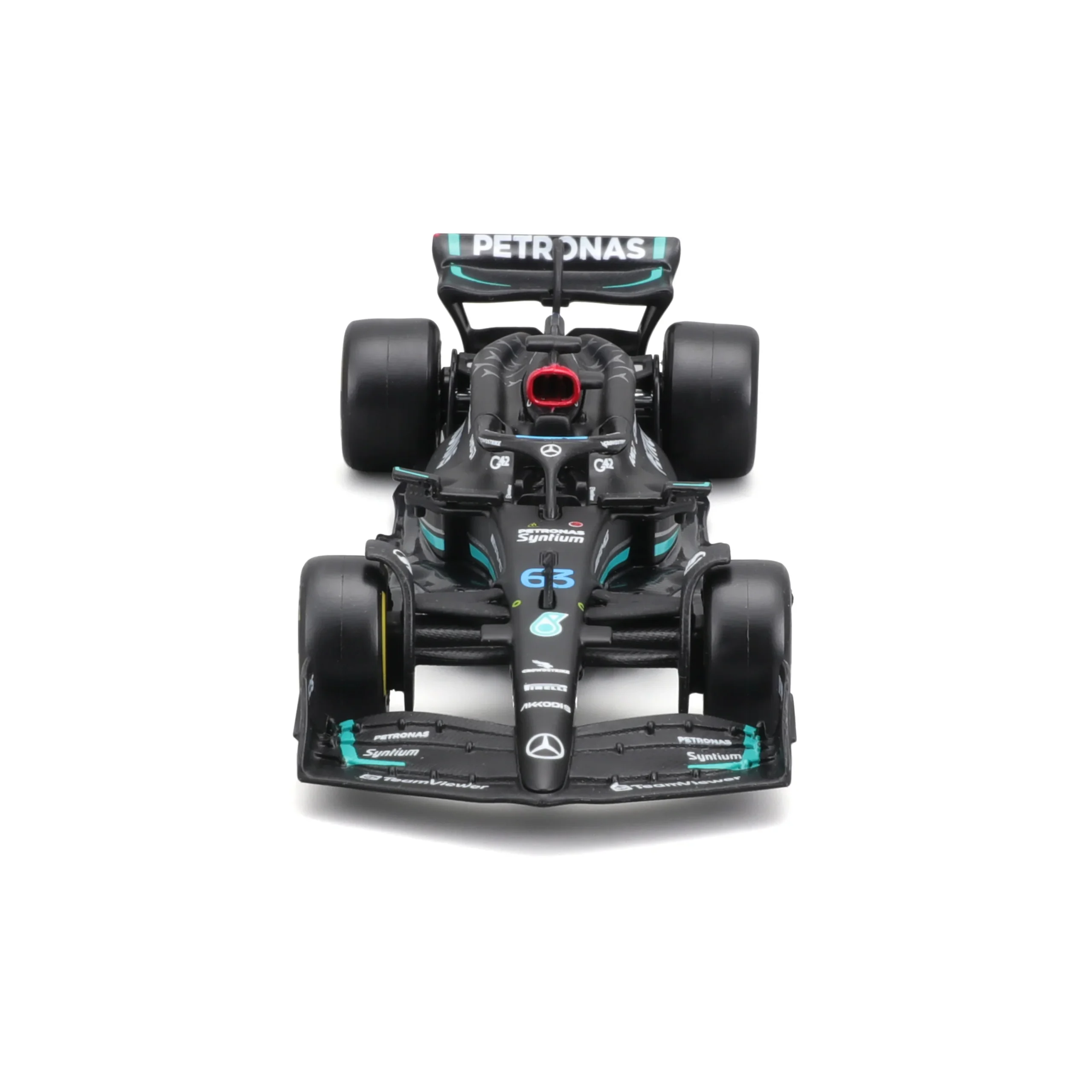 18-01596 Bburago Race - Mercedes AMG F1 W14 E Performance #63 - Scala 1:43 - immagine 4