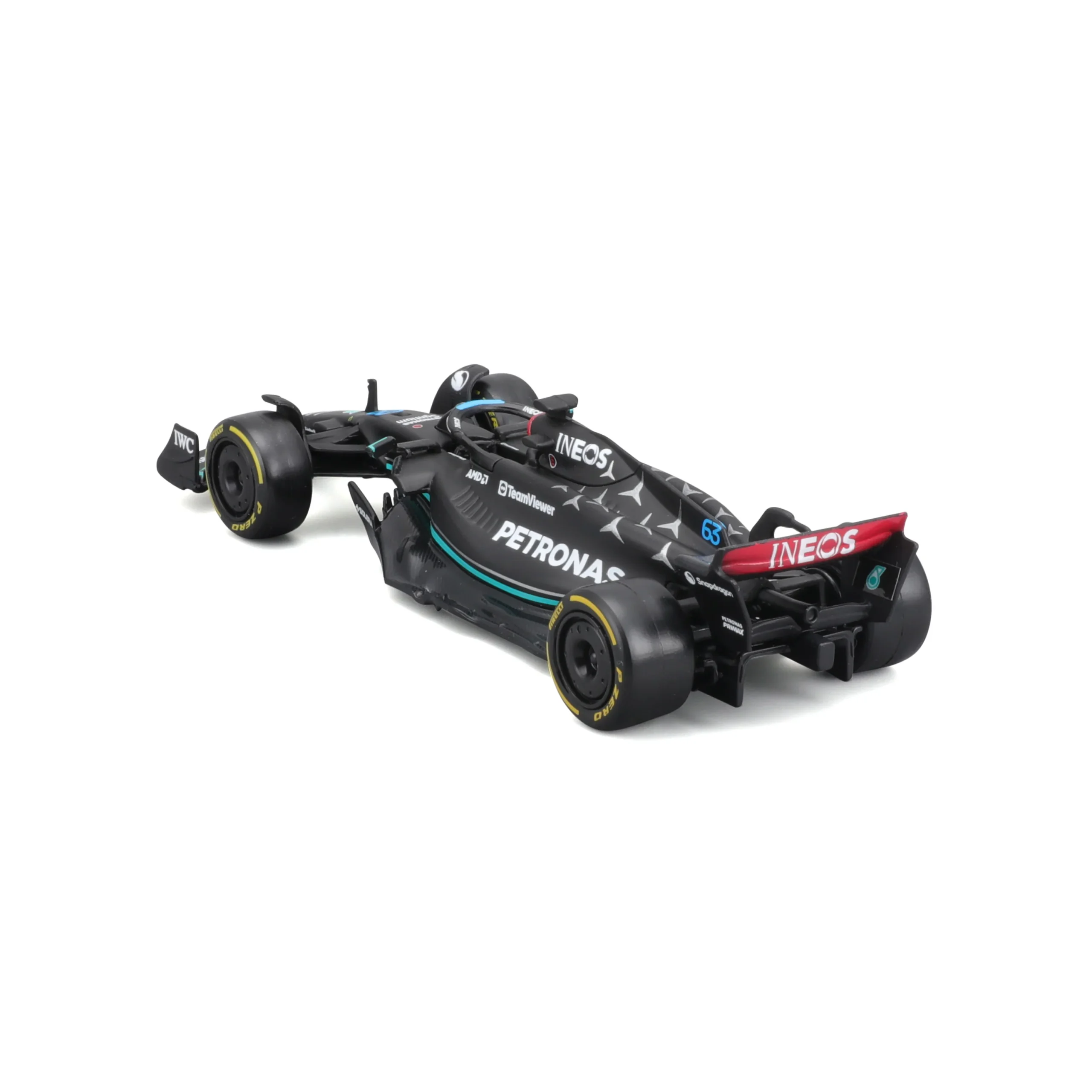 18-01596 Bburago Race - Mercedes AMG F1 W14 E Performance #63 - Scala 1:43 - immagine 7