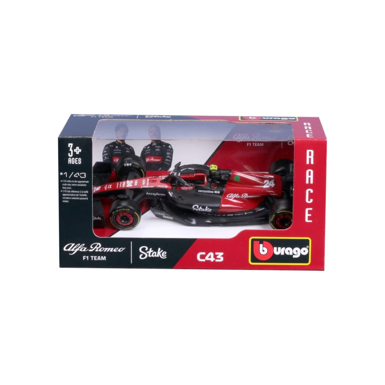 *18-38085 Bburago Race F1 Alfa Romeo C43 (2023) - #24 Zhou - immagine 4